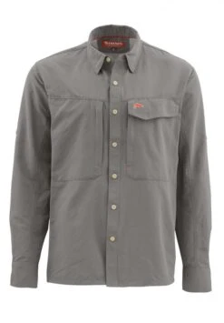 Simms Guide Shirt Solid Pewter