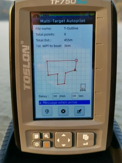 Toslon - TF750 Duo Fishfinder GPS Autopilot With 3D Mapping 6 Toslon - TF750 Duo Fishfinder GPS Autopilot With 3D Mapping - Afbeelding 4