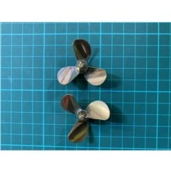 Toslon - X Boat Brass Props 3 Blade Pair
