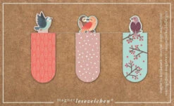 Magnetische Boekenleggers - Set Van 3 - Birds