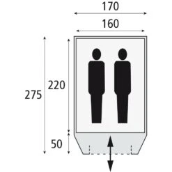 Safarica Sioux-winkel -Safarica Sioux-winkel 88162 safarica dakar 170 tc 2 persoons tent