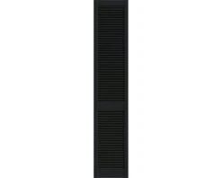 Grenen Louvredeur Open Zwart 201,3 X 39,4 Cm