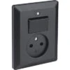 Q-LINK Inbouw Basiselement Combinatie Wandcontactdoos (wcd) 1-voudig + Wisselschakelaar Zwart -Safarica Sioux-winkel DV 8 10543461 01 4c NL 20220302184753