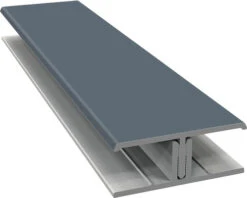 ESCADE Afwerkprofiel Koppel Kunststof 17-50mm 3000mm, Pelsgrijs