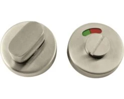 PERTURA Rozet Rond Met WC-/badkamersluiting RVS Mat