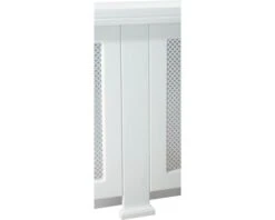 SKANDOR Radiatorombouw Staander Vlak Mdf Wit Gegrond 10 X 110 Cm