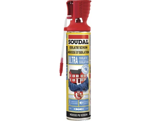 SOUDAL PU Schuim Ultra Isolatie 600 Ml 3 SOUDAL PU Schuim Ultra Isolatie 600 Ml