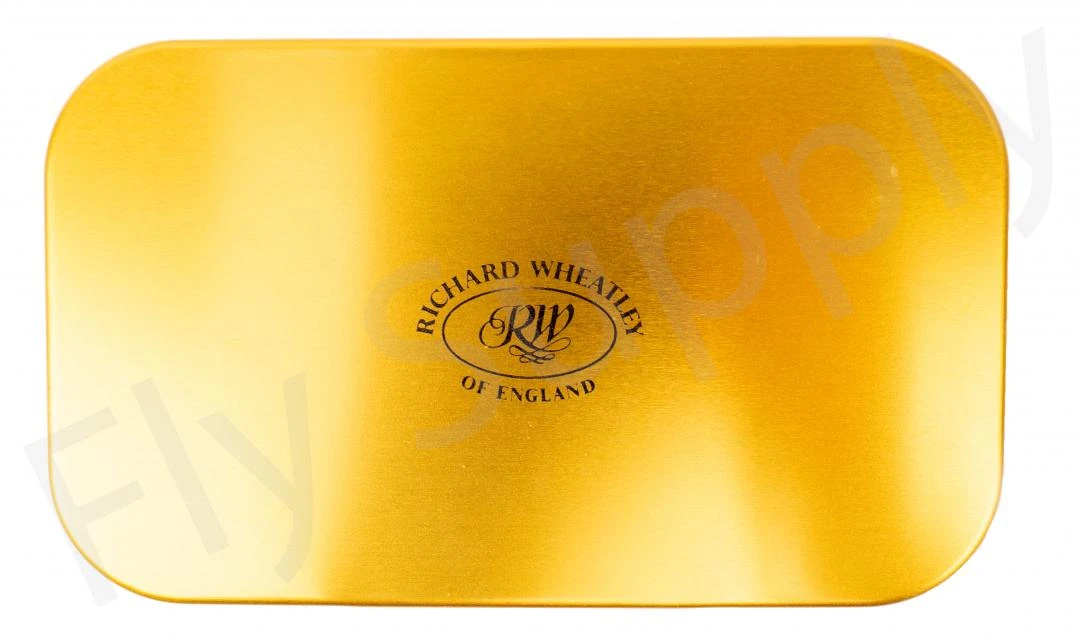 Wheatley Flat/Slot Large Gold Aluminium Fly Box 2 Wheatley Flat/Slot Large Gold Aluminium Fly Box