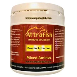 POWDER ATTRACTION 75g - 11 Opties -Safarica Sioux-winkel attrafish powder attraction poeder additief mixed aminos min
