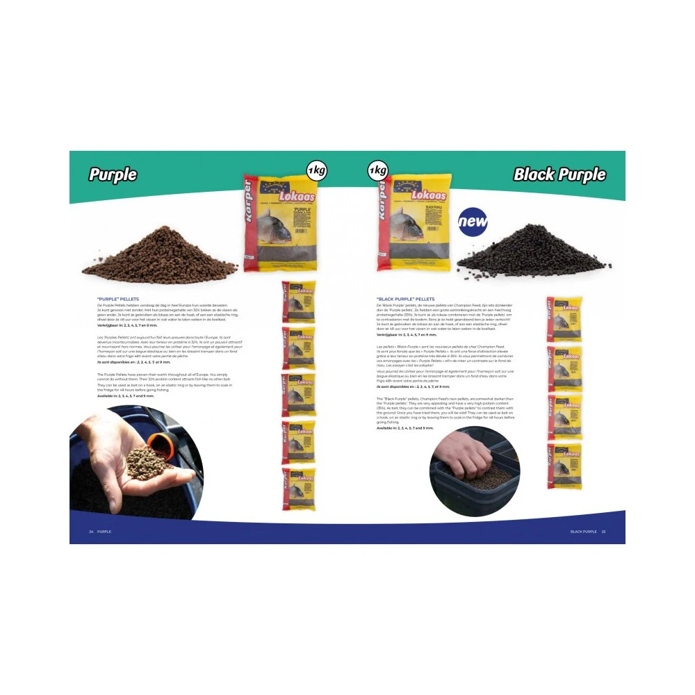 Champion Feed 7 Mm Black Purple Pellets 4 Champion Feed 7 Mm Black Purple Pellets - Afbeelding 2