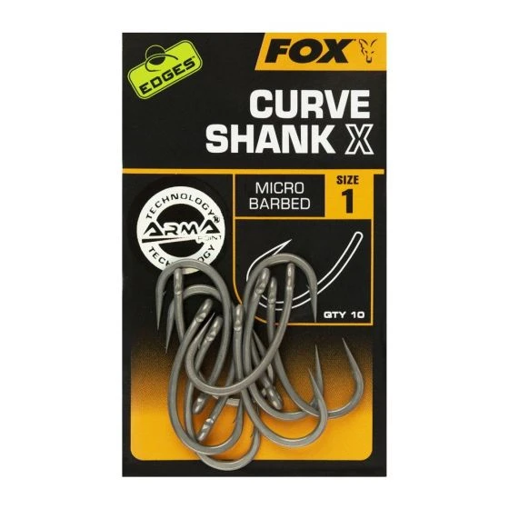 Fox - Edges Curve Shank X Hooks 4 Fox - Edges Curve Shank X Hooks - Afbeelding 2